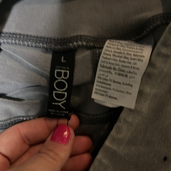 Leggings, gray, size large, cotton on brand, high waist - Picture 2 of 2